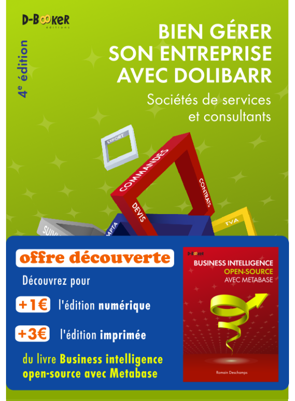 Offre Découverte :  Dolibarr pour les services + Business Intelligence open-source avec Metabase