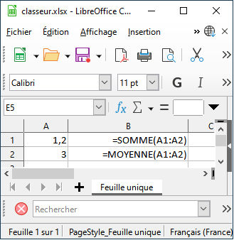 Image représentant une feuille de tableur avec la saisie de texte dans quelques cellules