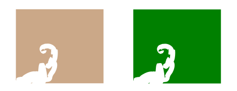 Un exemple de gommage