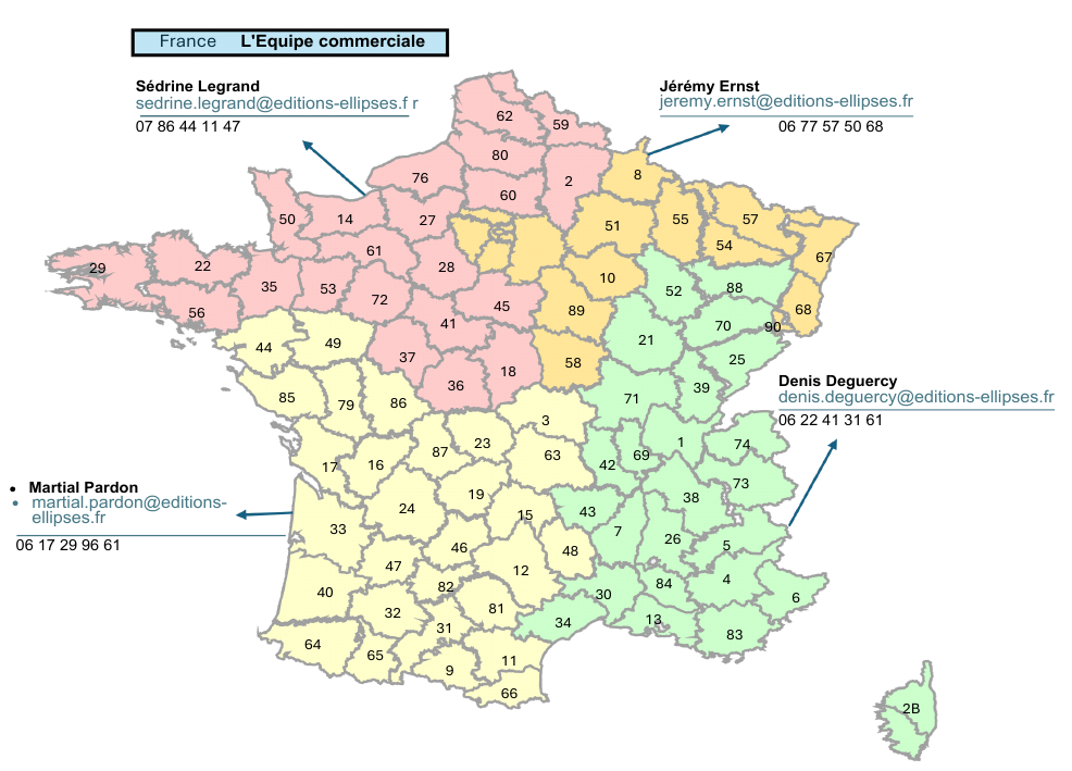 Carte des représentants selon le département