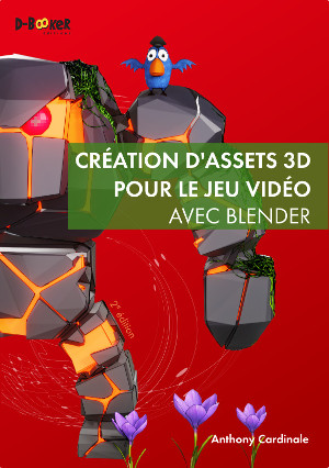 Couverture du livre Création d'assets 3D pour le jeux vidéo avec Blender