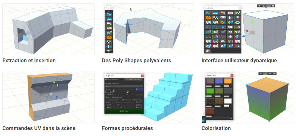 Exemple de réalisation avec ProBuilder